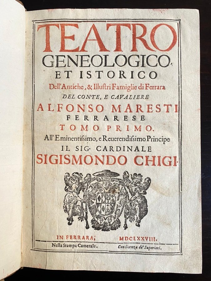 Teatro geneologico et istorico dell'antiche et illustri famiglie di Ferrara … | Immagine principale