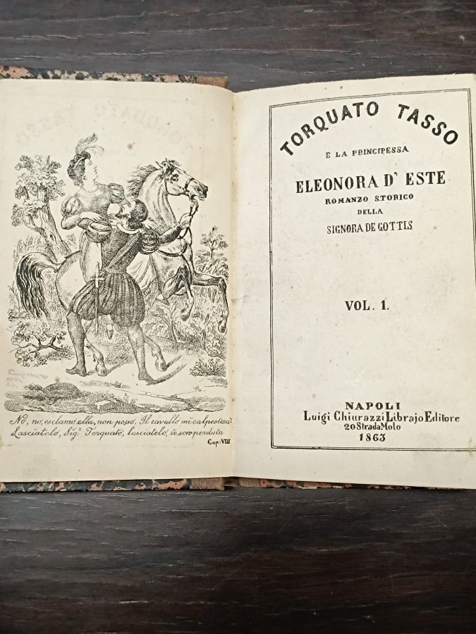 Torquato Tasso e la principessa Eleonora d'Este. Romanzo storico.