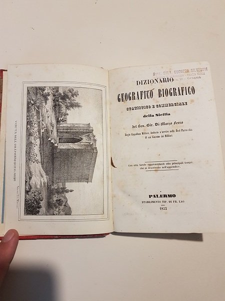 DIZIONARIO GEOGRAFICO BIOGRAFICO STATISTICO E COMMERCIALE DELLA SICILIA