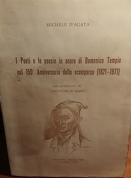 I POETI E LE POESIE IN ONORE DOMENICO TEMPIO NEL …