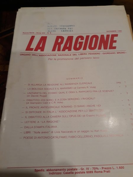 LA RAGIONE