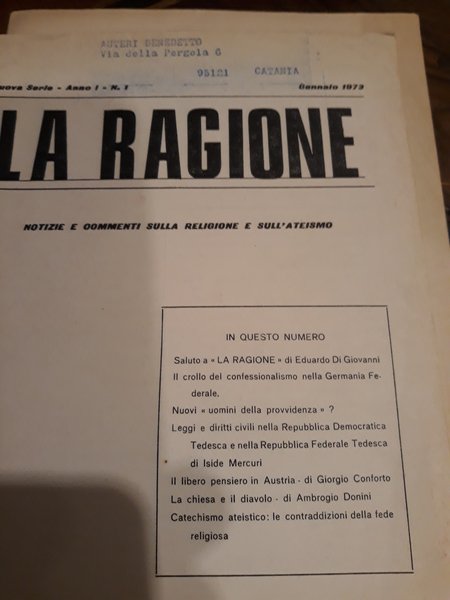 LA RAGIONE