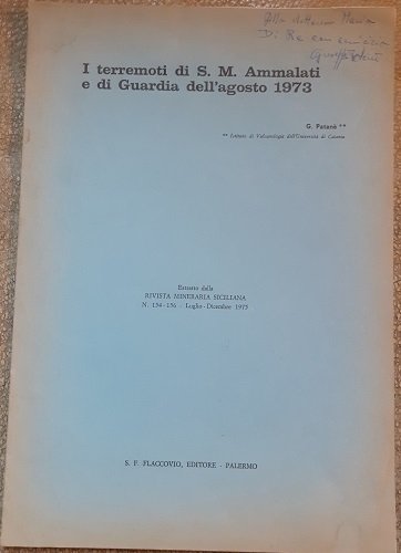 I TERREMOTI DI S. M. AMMALATI E DI GUARDIA DELL'AGOSTO …