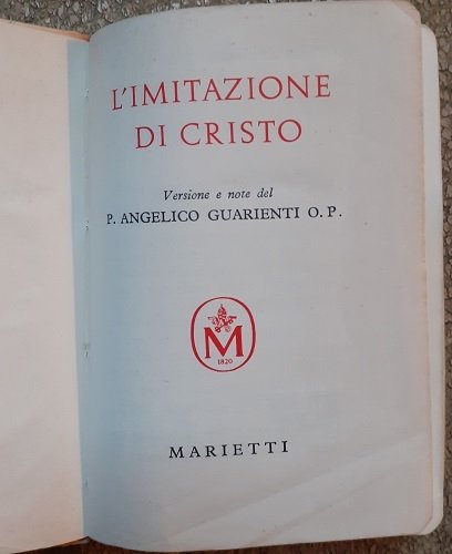 IMITAZIONE DI CRISTO