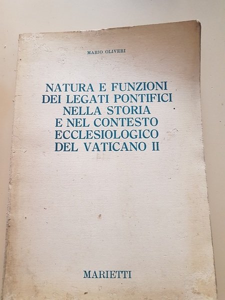 NATURA E FUNZIONI DEI LEGATI PONTIFICI NELLA STORIA E NEL …