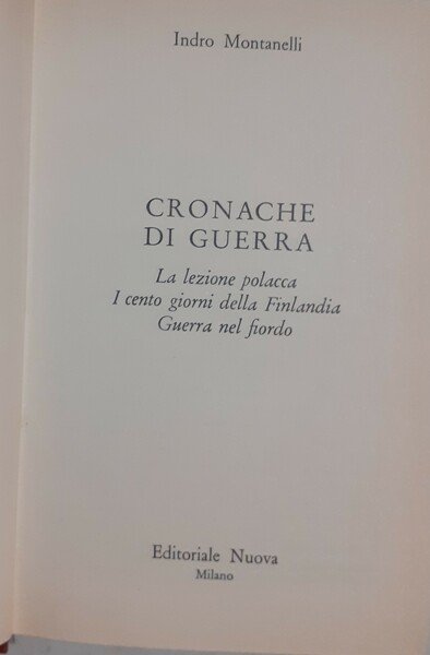 CRONACHE DI GUERRA