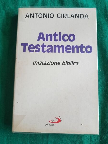 ANTICO TESTAMENTO INIZIAZIONE BIBLICA