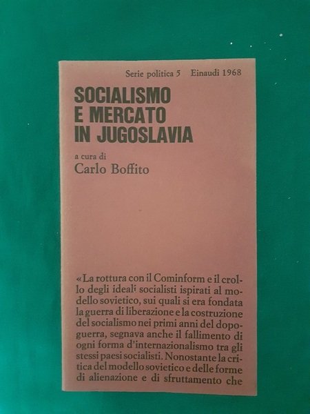SOCIALISMO E MERCATO IN JUGOSLAVIA