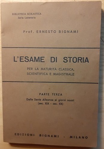 L'ESAME DI STORIA PER LA MATURITA' CLASSICA, SCIENTIFICA E MAGISTRALE …