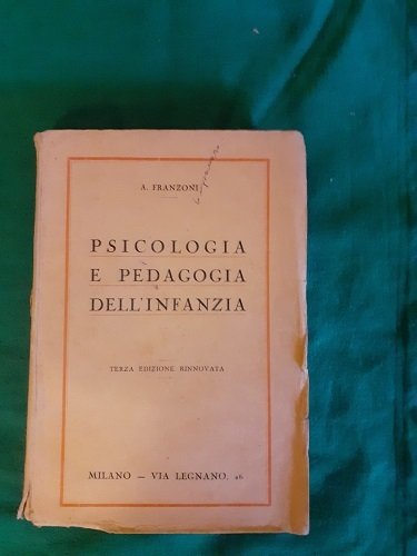 PSICOLOGIA E PEDAGOGIA DELL'INFANZIA