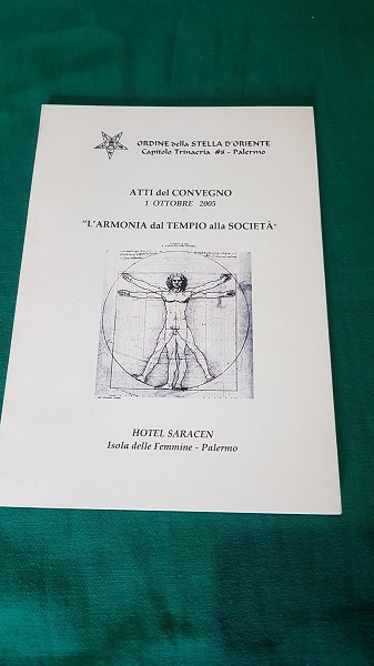 ATTI DEL CONVEGNO L'ARMONIA DAL TEMPIO ALLA SOCIETA