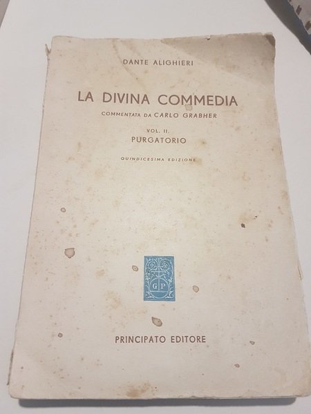 la divina commedia commentata da grabher vol II purgatorio