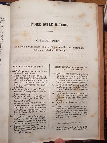 TRATTATO DEI DIRITTI DELLE DONNE IN MATERIA CIVILE E COMMERCIALE