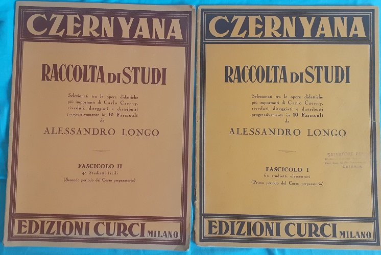 CZERNYANA RACCOLTA DI STUDI2 FASCICOLI