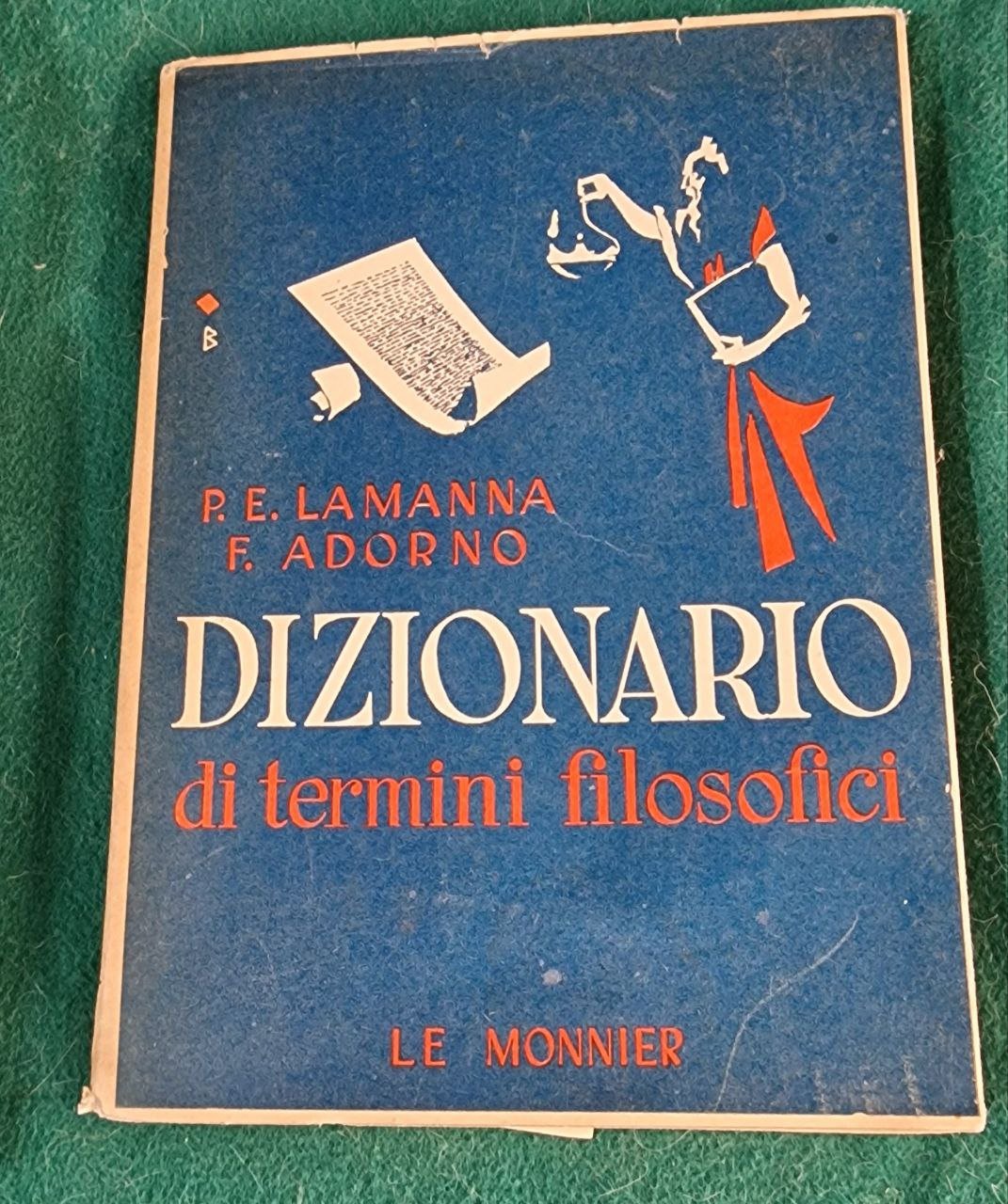 DIZIONARIO DI TERMINI FILOSOFICI