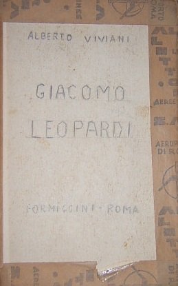 GIACOMO LEOPARDI.