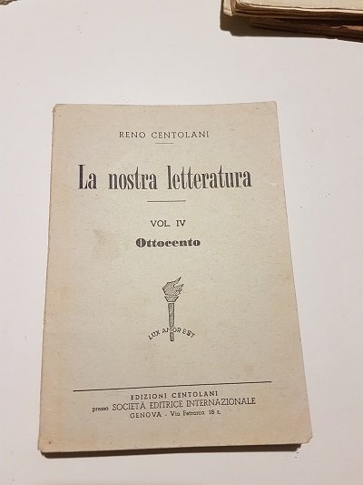 la nostra letteratura. vol IV ottocento