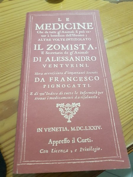 Le medicine che da tutti gl'animali si puo cavare beneficio …