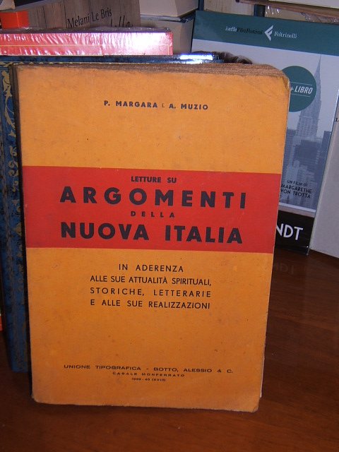 LETTURE SU ARGOMENTI DELLA NUOVA ITALIA.