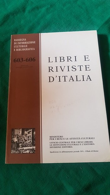 LIBRI E RIVISTE D'ITALIA
