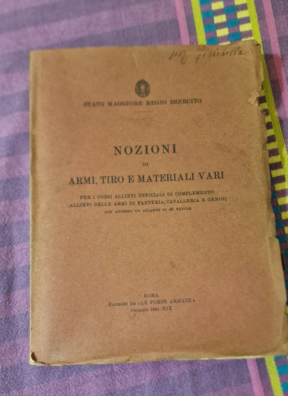NOZIONI DI ARMI TIRO E MATERIALI VARI PER I CORSI …