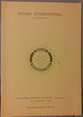 ORGANIGRAMMA 1986-87 ROTARY INTERNATIONAL 211 DISTRETTO