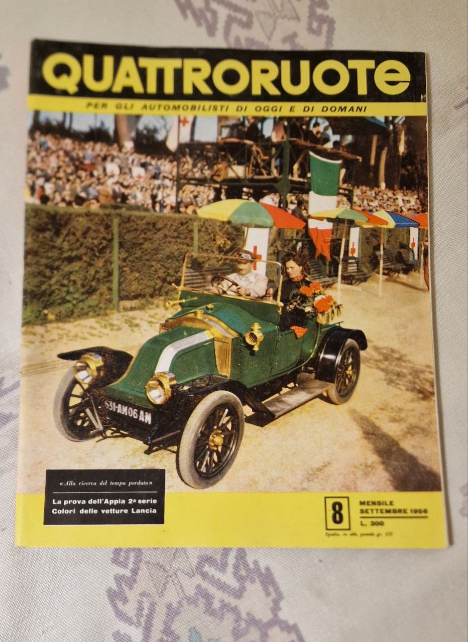 quattroruote n 8 anno 1956 settembre