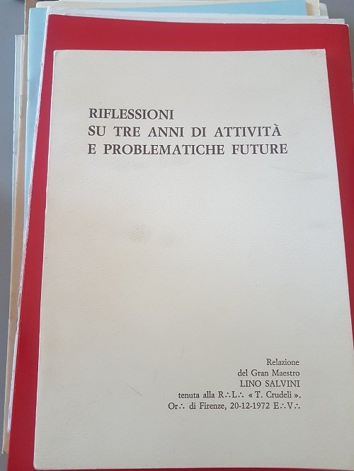 RIFLESSIONI SU TRE ANNI DI ATTIVITA E PROBLEMATICHE FUTURE