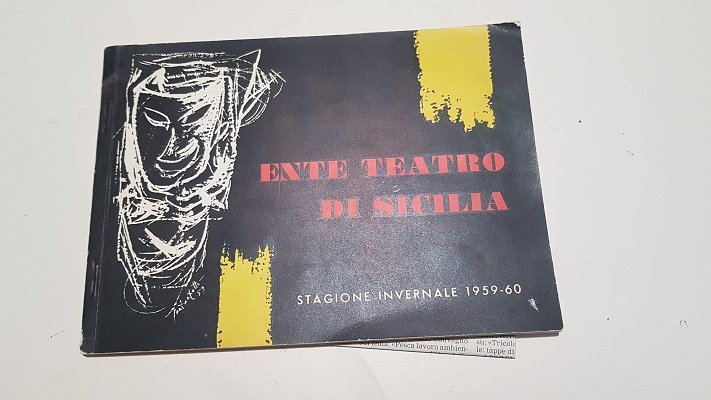STAGIONE INVERNALE 1959 - 60 ENTE TEATRO DI SICILIA