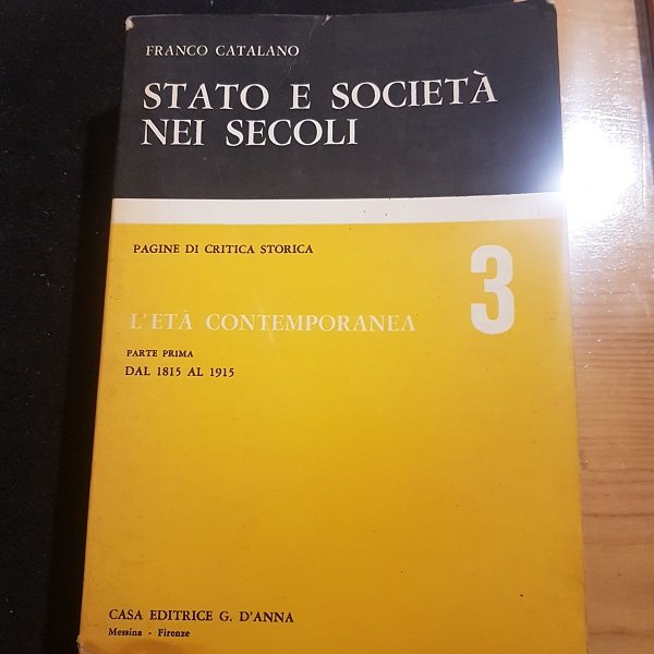 STATO E SOCIETA NEI SECOLI L'ETA CONTEMPORANEA