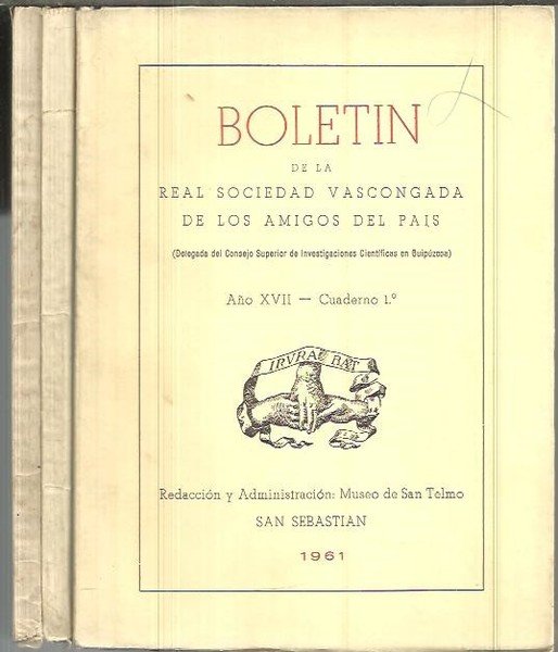 REAL SOCIEDAD VASCONGADA DE LOS AMIGOS DEL PAIS. AÑO XVII.