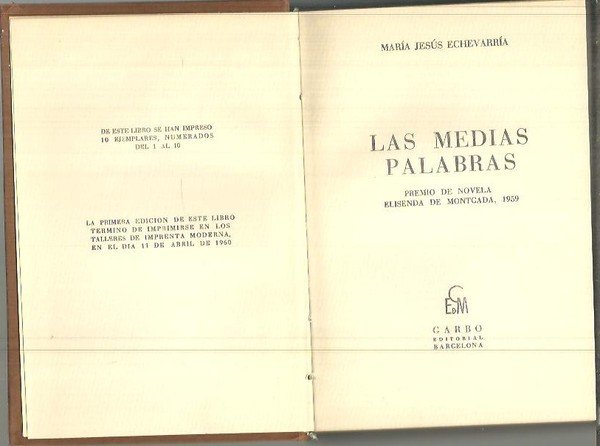 LAS MEDIAS PALABRAS.