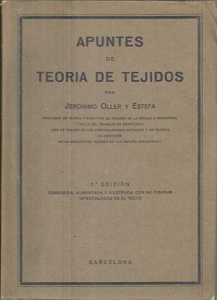 APUNTES DE TEORIA DE TEJIDOS.