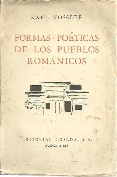 FORMAS POETICAS DE LOS PUEBLOS ROMANTICOS.