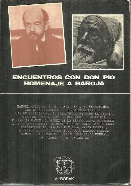 ENCUENTROS CON DON PIO. HOMENAJE A BAROJA.