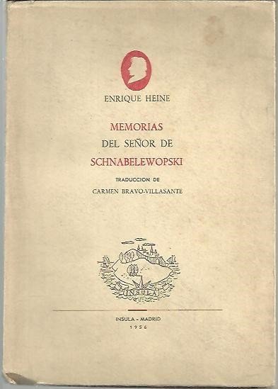 MEMORIAS DEL SEÑOR DE SCHNABELEWOPSKI.