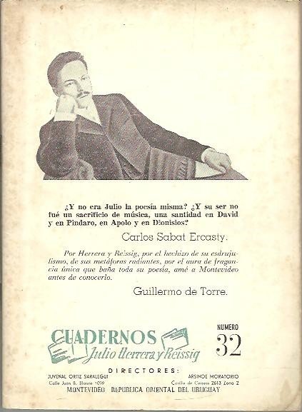 CUADERNOS. JULIO HERRERA Y REISSIG. NUM. 32.