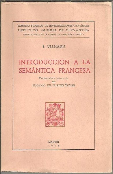 INTRODUCCION A LA SEMANTICA FRANCESA.