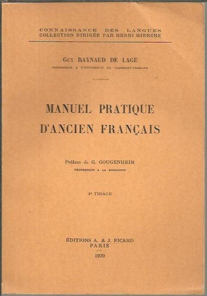 MANUEL PRATIQUE D'ANCIEN FRANÇAIS.
