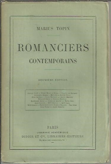 ROMANCIERS CONTEMPORAINS.