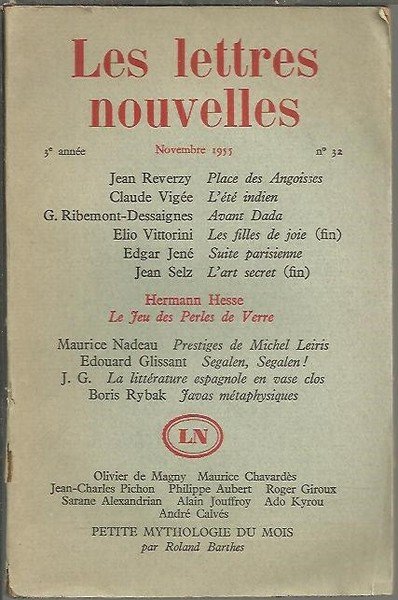 LES LETTRES NOUVELLES. N. 32.