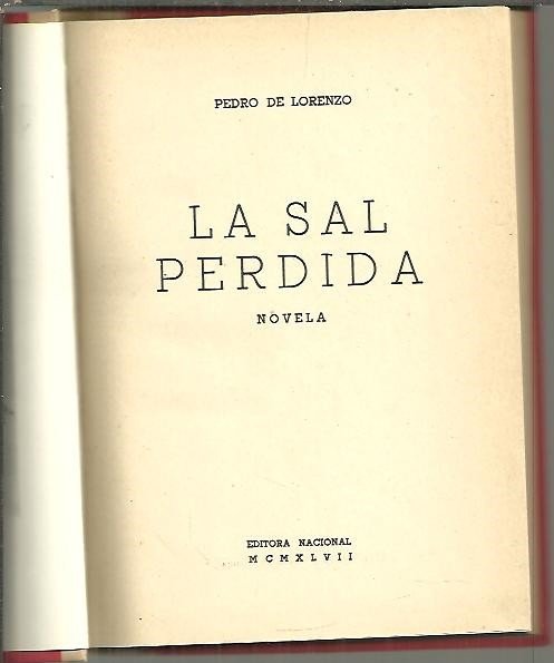 LA SAL PERDIDA.
