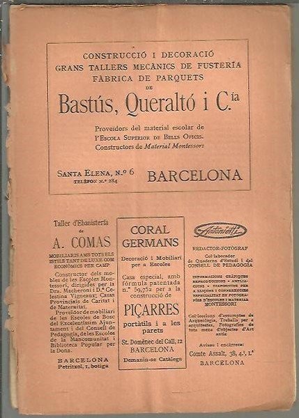 QUADERNS D'ESTUDI. ANY V. VOL. I. N. 1.