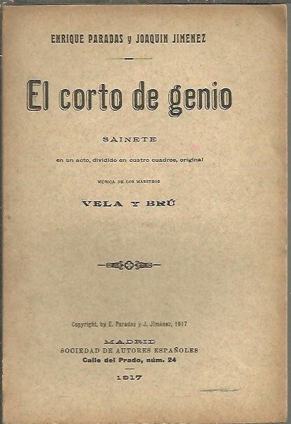 EL CORTO DE GENIO.