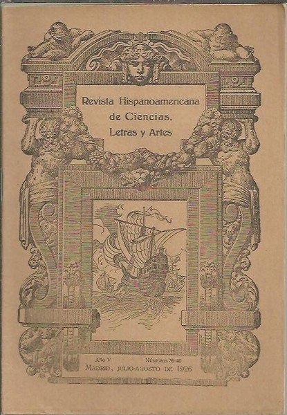 REVISTA HISPANOAMERICANA DE CIENCIAS, LETRAS Y ARTES. N. 39-40.