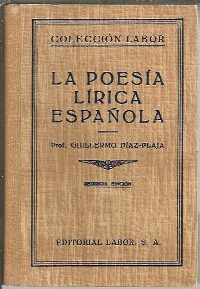 LA POESIA LIRICA ESPAÑOLA.