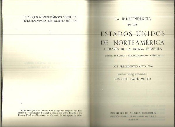 LA INDEPENDENCIA DE LOS ESTADOS UNIDOS DE NORTEAMERICA A TRAVES …