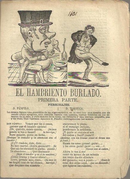 EL HAMBRIENTO BURLADO. PRIMERA PARTE.