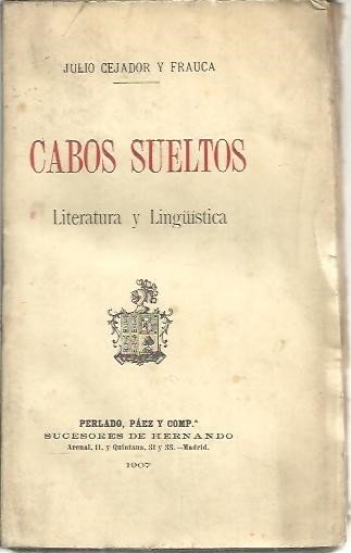 CABOS SUELTOS. LITERATURA Y LINGÜISTICA.