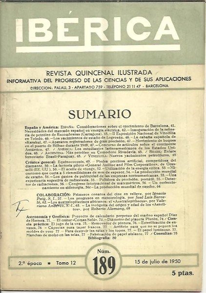 IBERICA. N. 189.